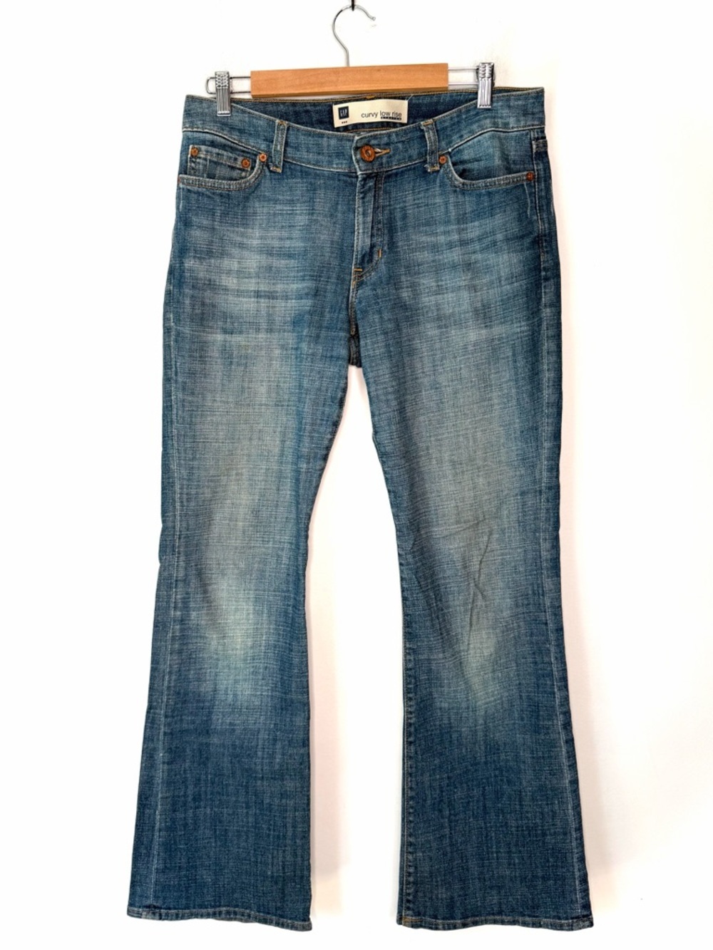 Gap Curvy Low Rise Stretch Jeans Y2K Boot Cut Size 8